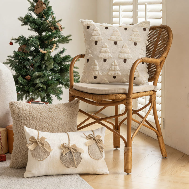 Maillard Tone Throw Pillow – Cozy Christmas Warm Décor