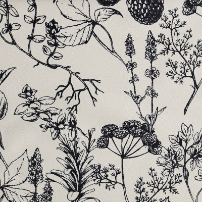 Black Pinecone｜Cotton curtain fabric sample｜B2412