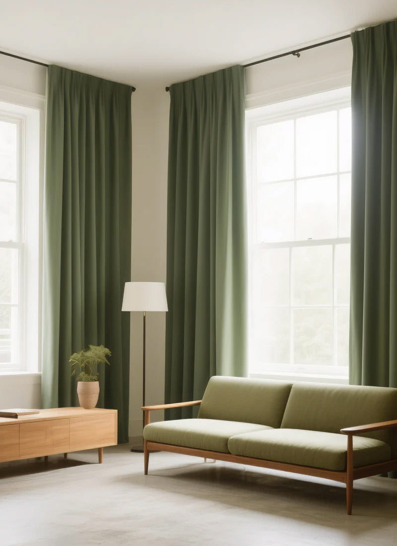‌Premium Chenille Blackout Curtains for Deep Sleep‌