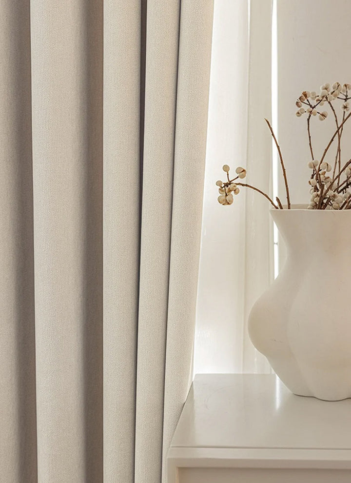 ‌Premium Chenille Blackout Curtains for Deep Sleep‌