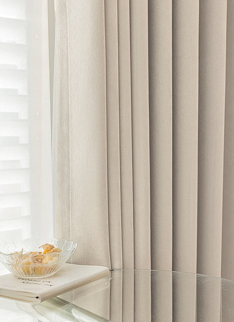 ‌Premium Chenille Blackout Curtains for Deep Sleep‌