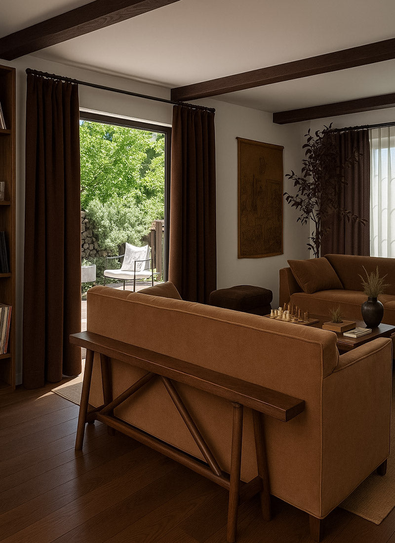 ‌Premium Chenille Blackout Curtains for Deep Sleep‌ (non customized)