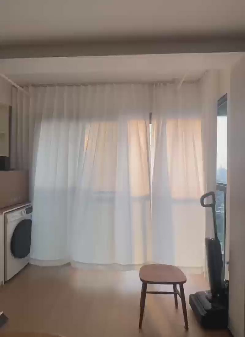 Semi Sheer Curtain and Drape for Living Room