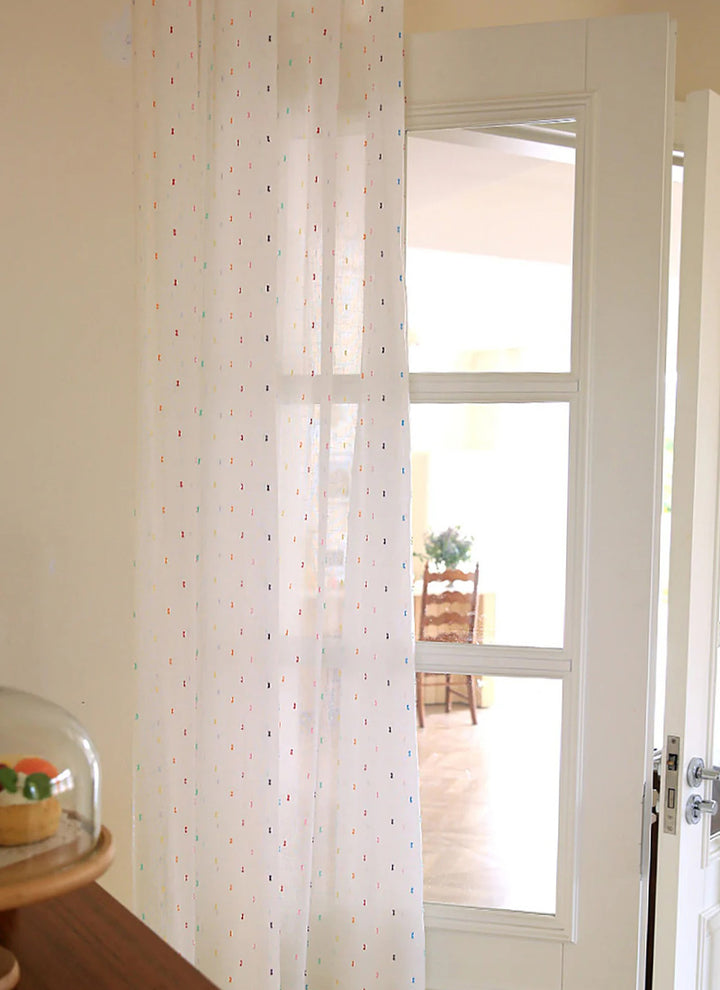 Rainbow Sugar Beans curtains – customized for children’s rooms