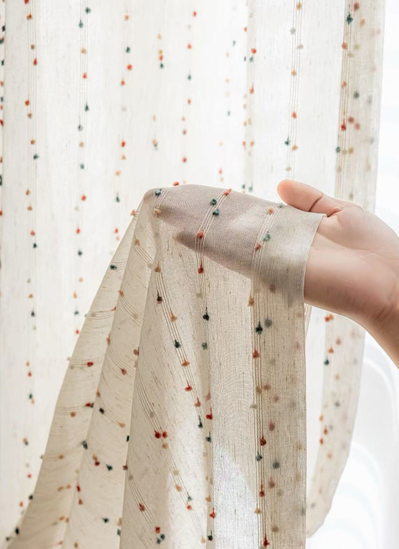 Rainbow Sugar Beans curtains – customized for children’s rooms