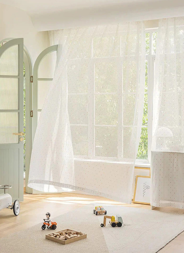 Rainbow Sugar Beans curtains – customized for children’s rooms