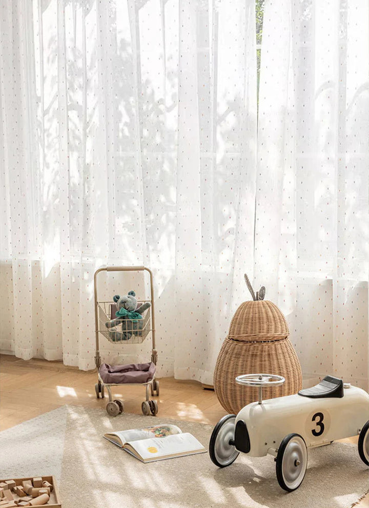 Rainbow Sugar Beans curtains – customized for children’s rooms