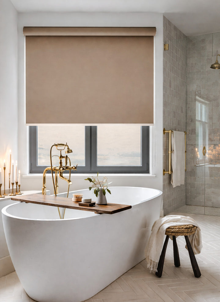 Heavy-Duty Double-Sided Waterproof Shade - Extra Thick Blackout Fabric -Mold & Condensation Proof for High Humidity Areas