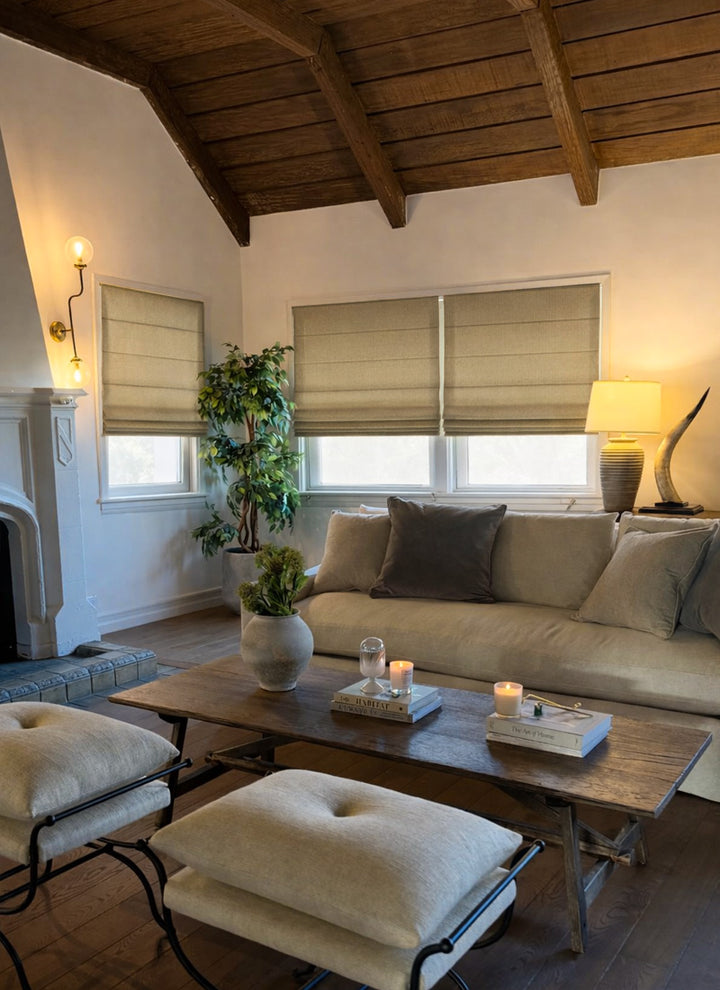 ‌Perfect Darkness Drapery Art‌-Ultimate Blackout Roman Shades