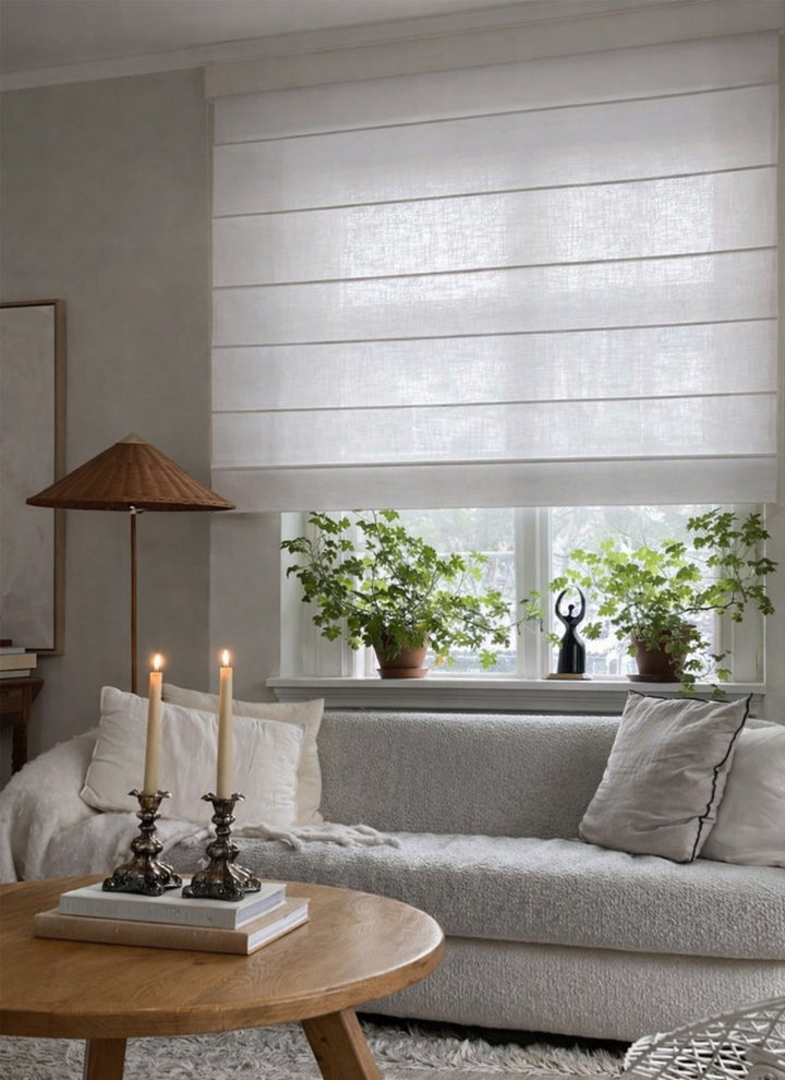 Stylish Half Blackout Roman Drapes for Contemporary Living Spaces