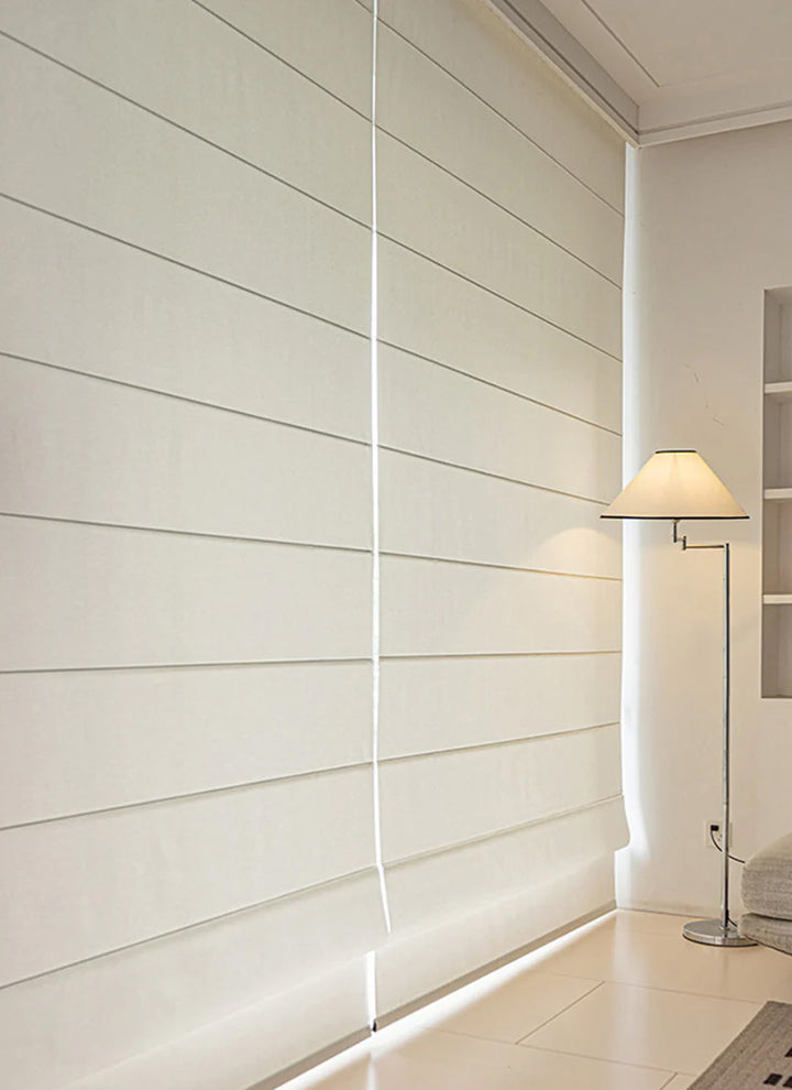 Stylish Half Blackout Roman Drapes for Contemporary Living Spaces