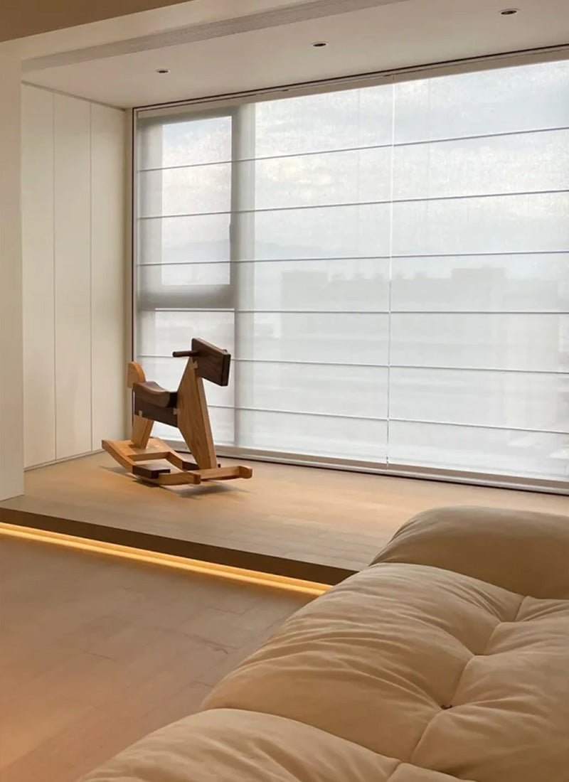 Stylish Half Blackout Roman Drapes for Contemporary Living Spaces