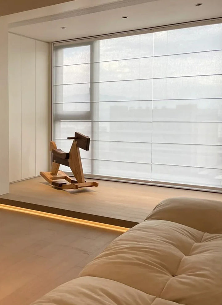 Stylish Half Blackout Roman Drapes for Contemporary Living Spaces