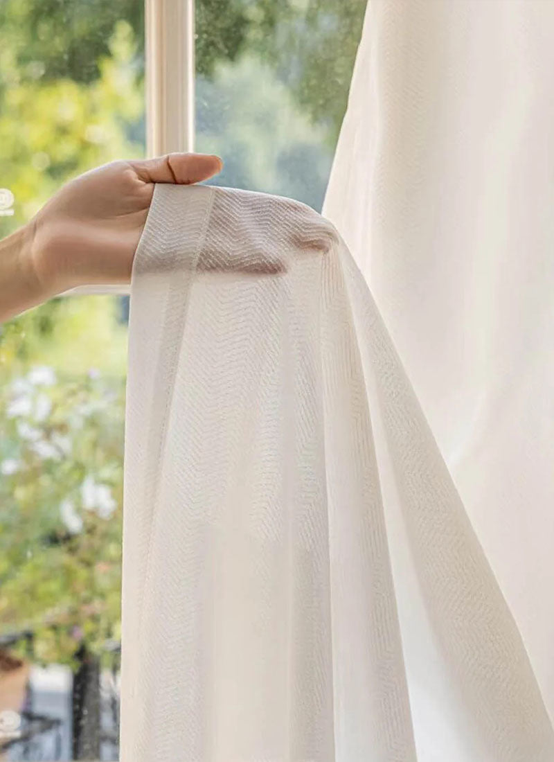 Semi Sheer Curtain and Drape for Living Room