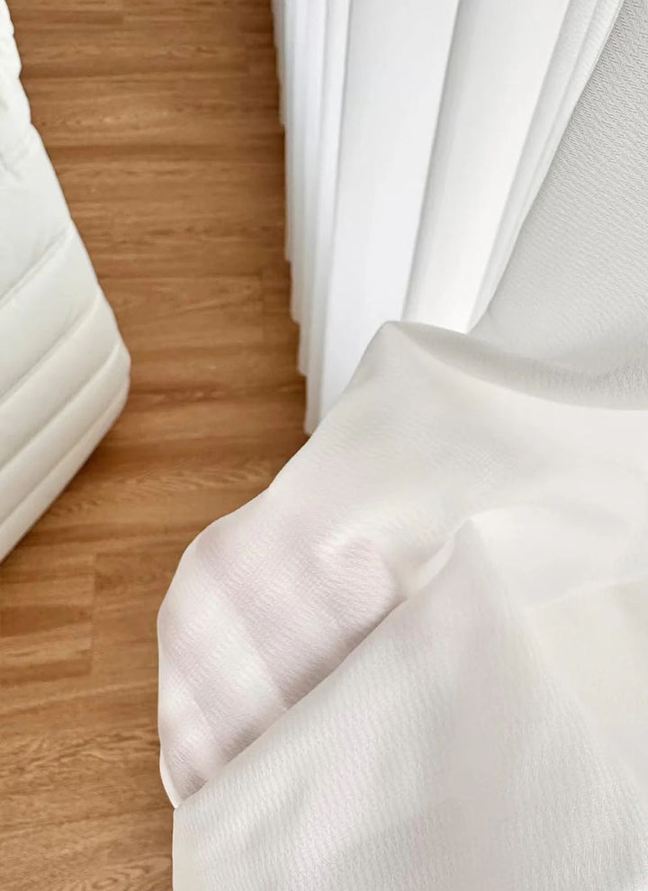 Semi Sheer Curtain and Drape for Living Room