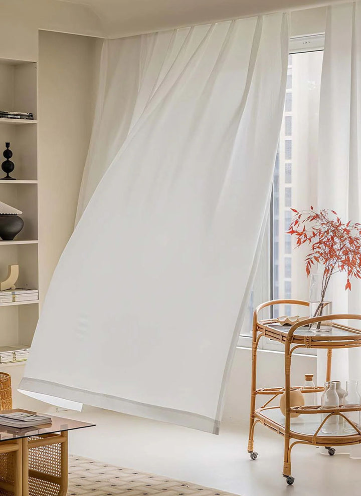 Semi Sheer Curtain and Drape for Living Room