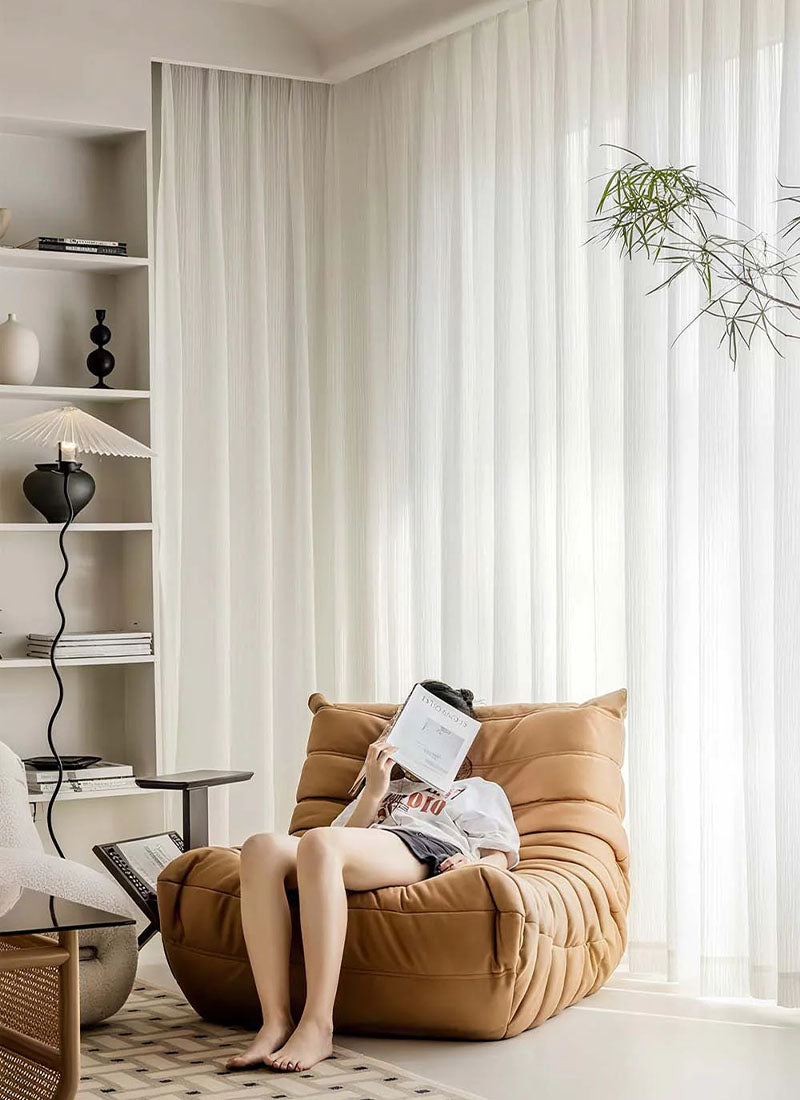 Semi Sheer Curtain and Drape for Living Room