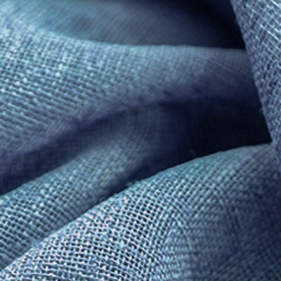 Deep Blue｜Linen curtain fabric sample｜DDM-10