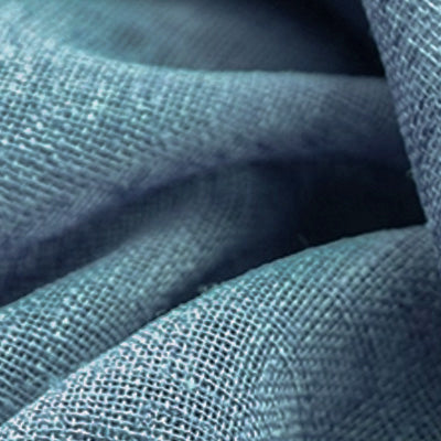 Peacock Blue｜Linen curtain fabric sample｜DDM-15