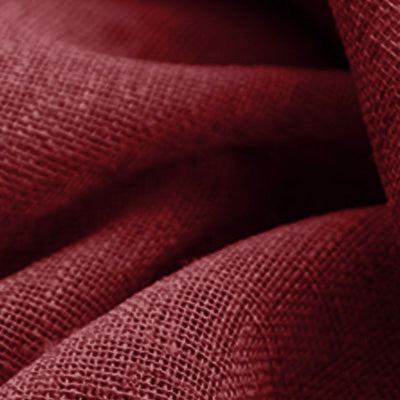 Dark Red｜Linen curtain fabric sample｜DDM-11