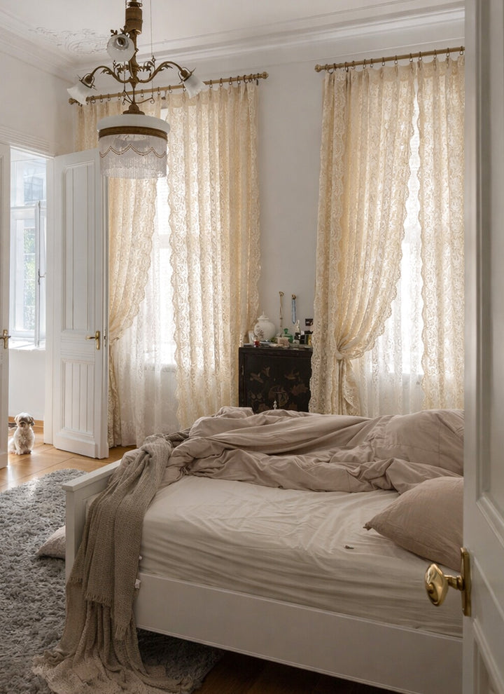 Antique French Lace Curtains