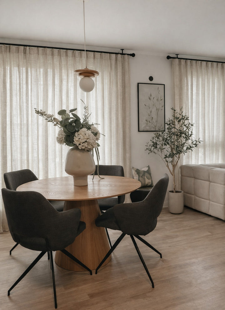 Chic Sheer Drapes Light Filtering Romantic Window Treatments