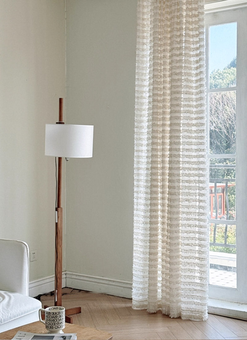 ‌Tassel Curtains｜Sheer Drapes for French Doors & Windows