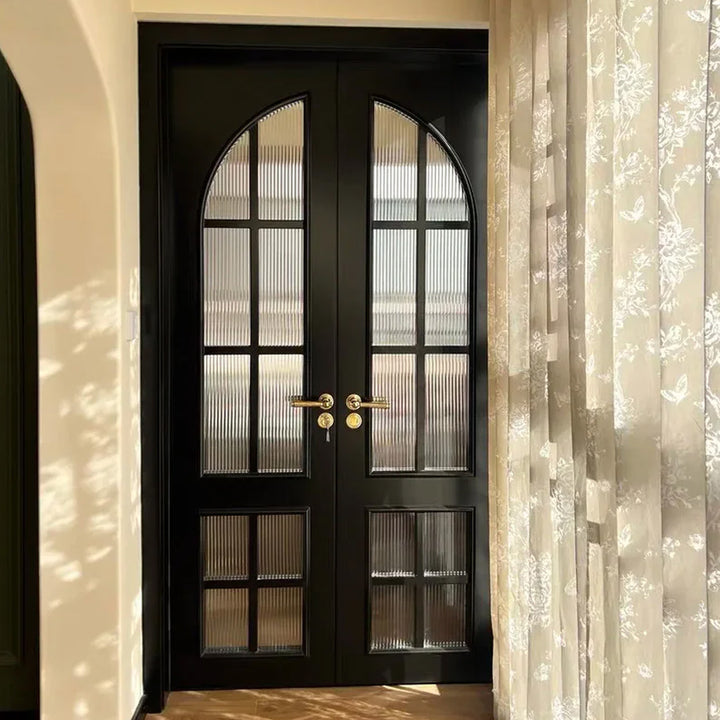 Beige French Romantic Rose Cutout Pattern Gauze Curtain – Elegant Sheer Drapes for Entryway Decor (North America, Europe)