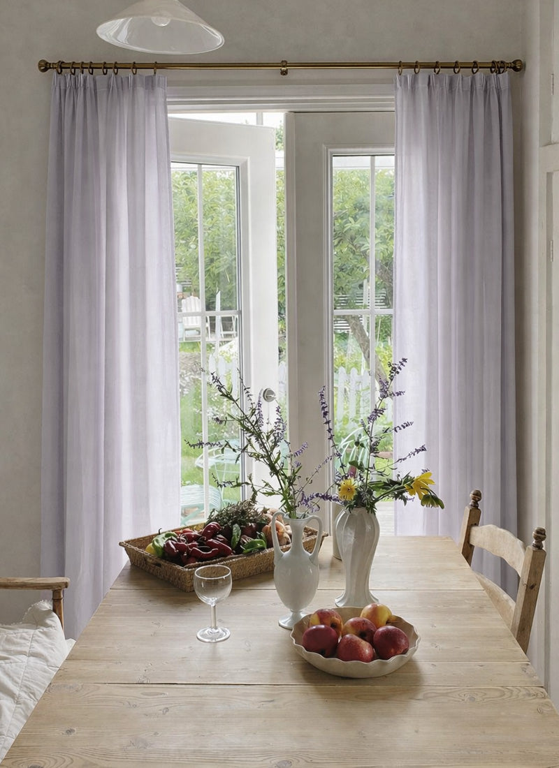 French Sheer Drapes Sheer Curtain for Living Room