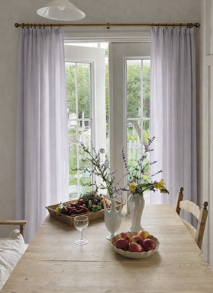French Sheer Drapes Sheer Curtain for Living Room