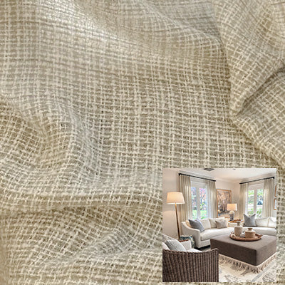 Oatmeal Sheer Drape｜Sheer curtain fabric sample｜F2213S-2