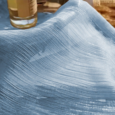 Blue Flowing  ｜Sheer curtain fabric sample