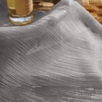 Grey Flowing｜Sheer curtain fabric sample