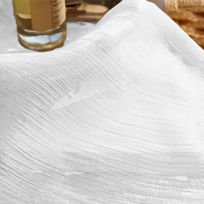White Flowing｜Sheer curtain fabric sample