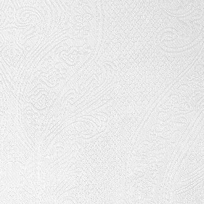 Sheer white curtain fabric with subtle textured floral pattern, ideal for window treatments.