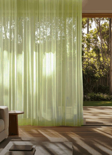 Dreamy Sheer Curtains for Living Room Woven With Golden Thread