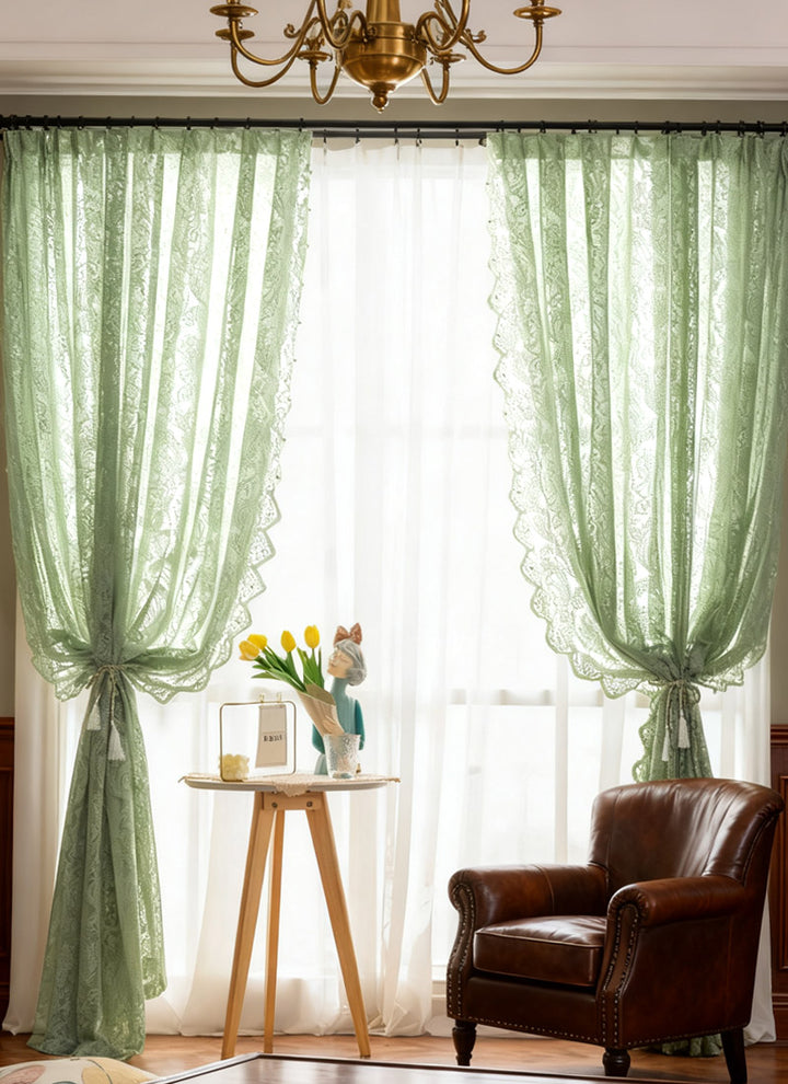 Antique French Lace Curtains