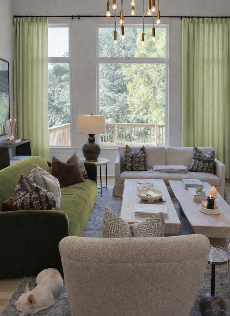 Modern Colorful Linen Curtains for a Bright, Vibrant Home Décor