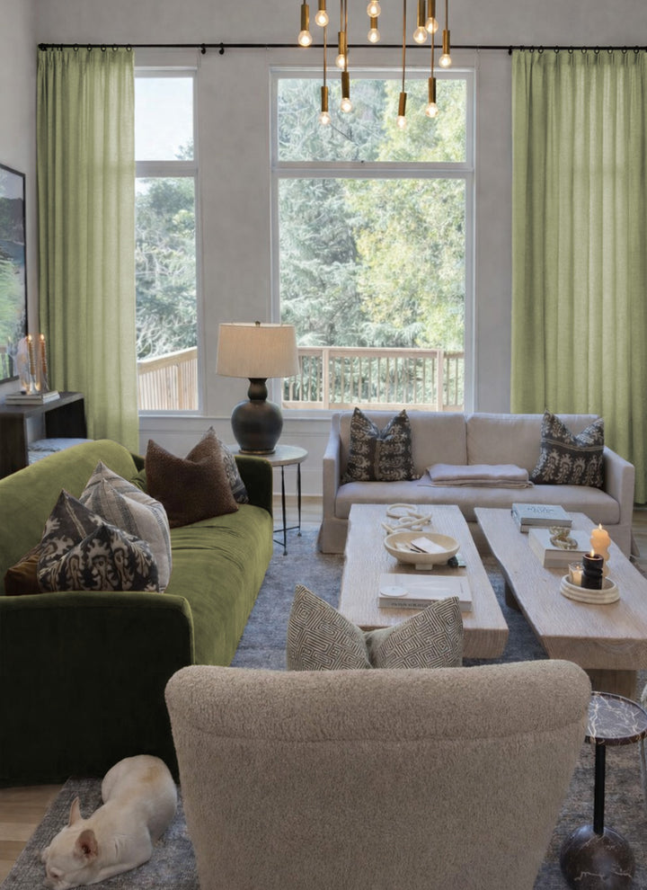 Modern Colorful Linen Curtains for a Bright, Vibrant Home Décor