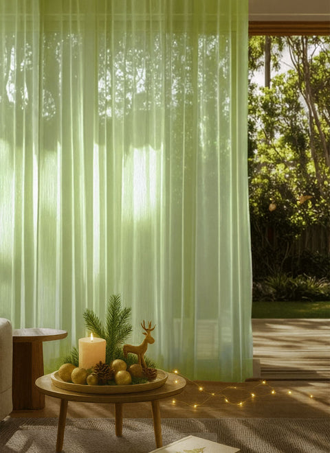 Dreamy Sheer Curtains for Living Room Woven With Golden Thread