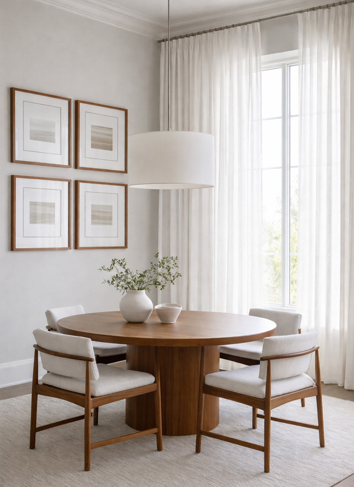 Sheer Curtains - Natural Flax Blend Light Filtering