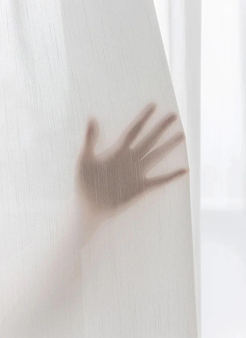 Sheer Curtains - Natural Flax Blend Light Filtering