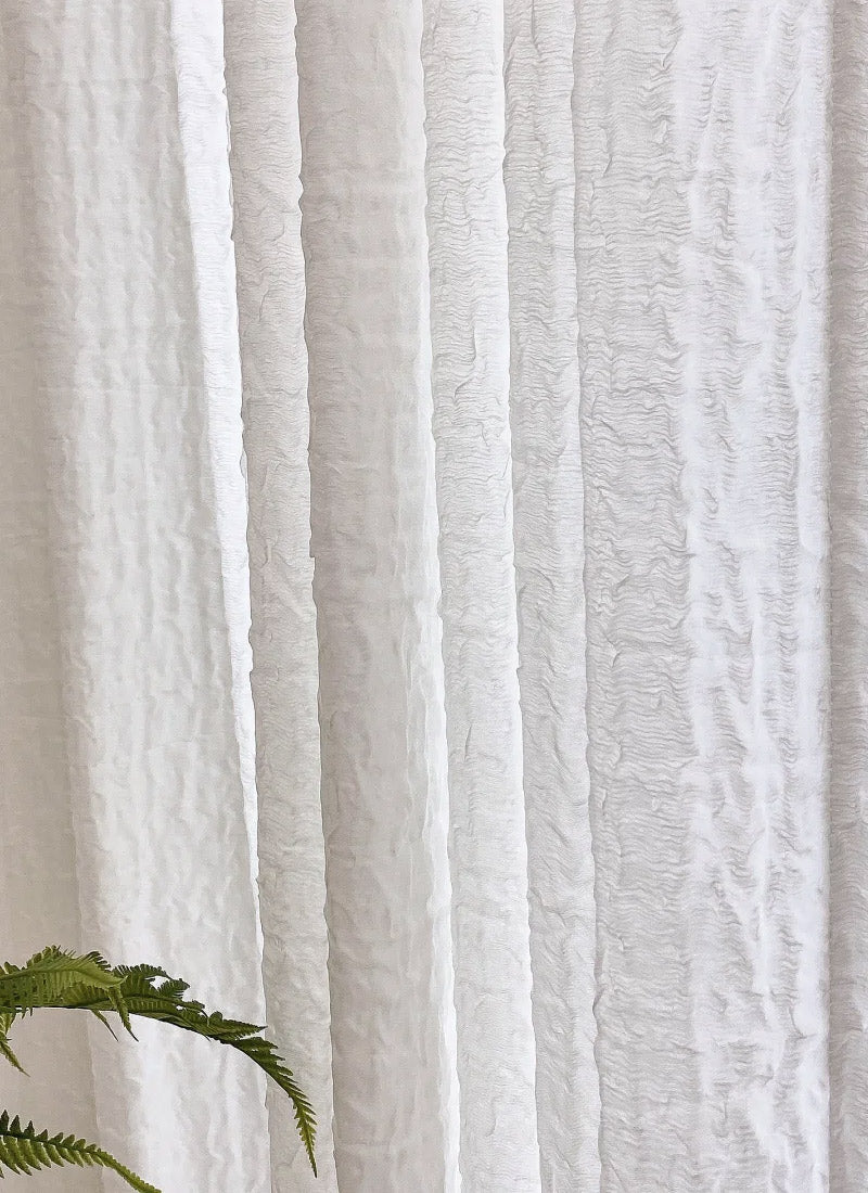 ‌Elegant Pleated Sheer Curtains