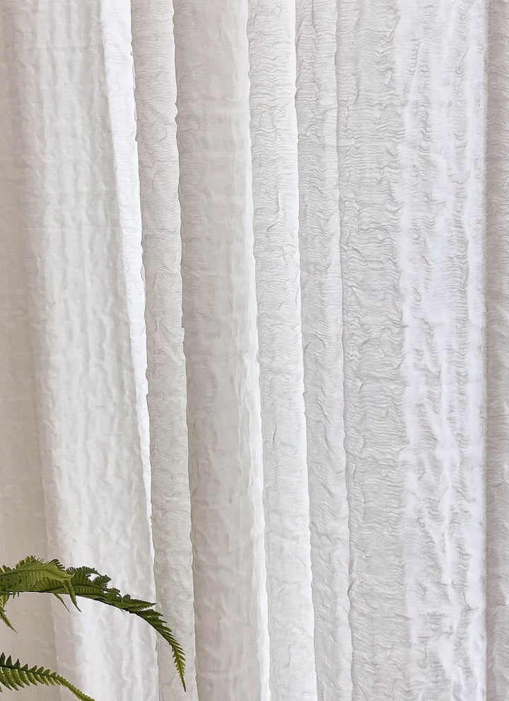 ‌Elegant Pleated Sheer Curtains