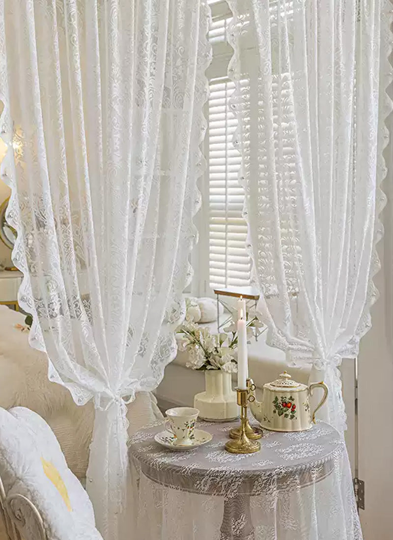 Antique French Lace Curtains