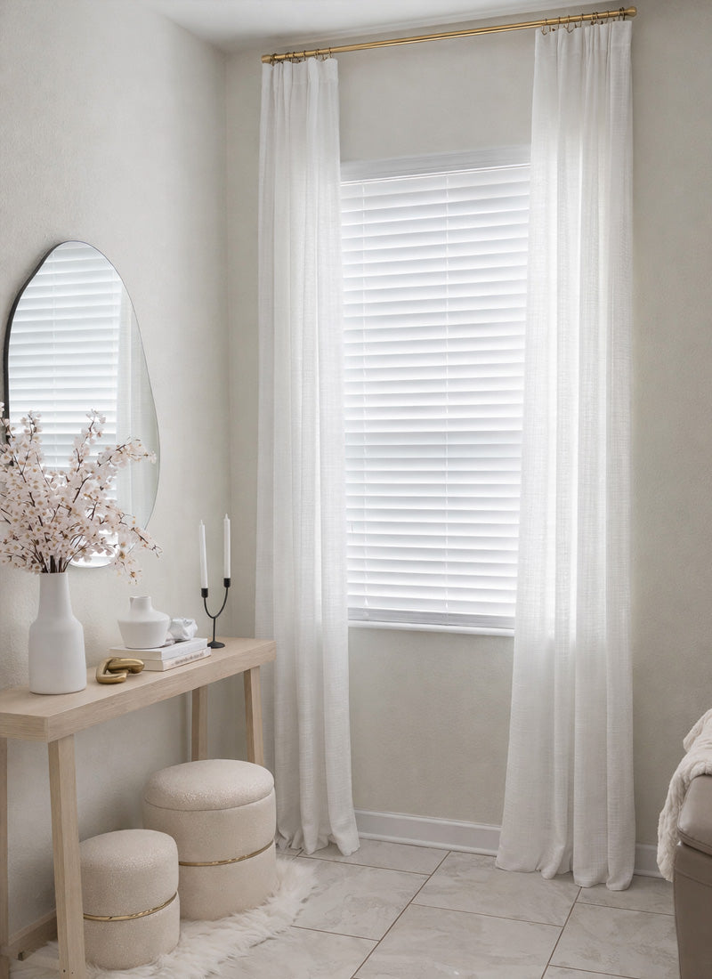 Chic Sheer Drapes Light Filtering Romantic Window Treatments