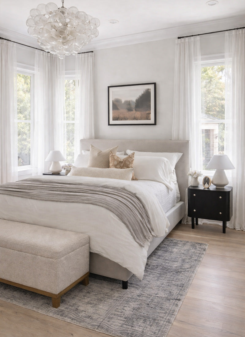 Sheer Curtains - Natural Flax Blend Light Filtering