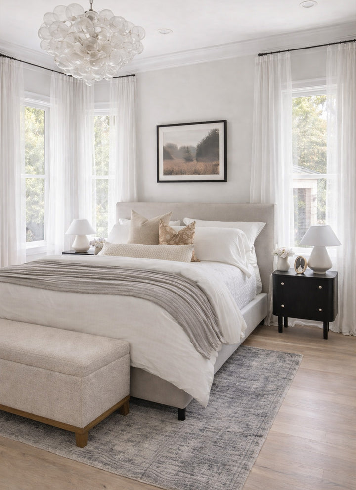 Sheer Curtains - Natural Flax Blend Light Filtering