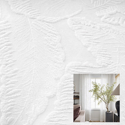 Big Leaf｜Sheer curtain fabric sample｜TL-35