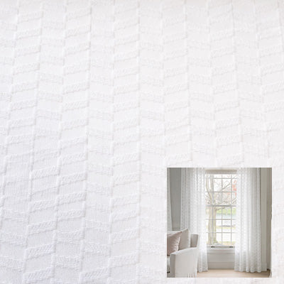 Herringbone｜Sheer curtain fabric sample｜TL-42